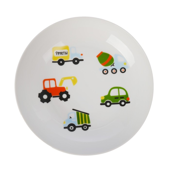 Тарелка глубокая 20 см "Машинки", 250 мл