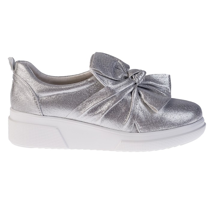 Слипоны женские арт. D-04, цвет серебро, размер 41