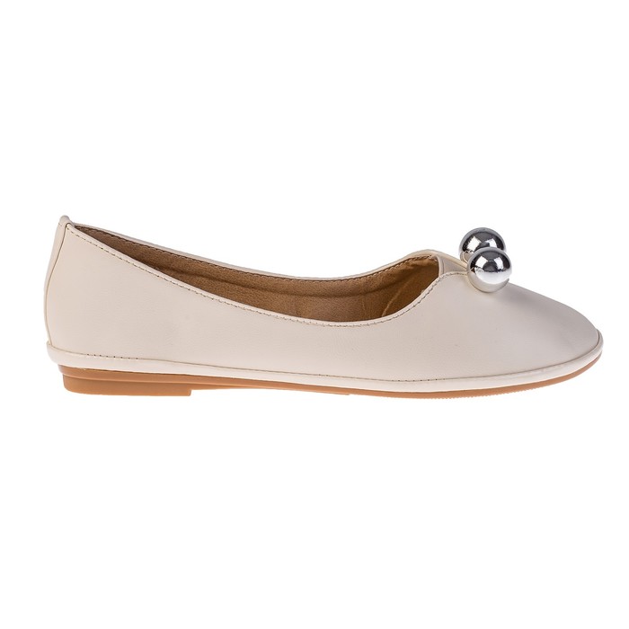 Балетки женские арт. S019, цвет бежевый, размер 38