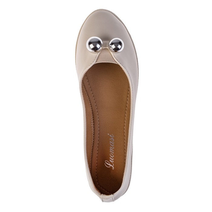 Балетки женские арт. S019, цвет бежевый, размер 38