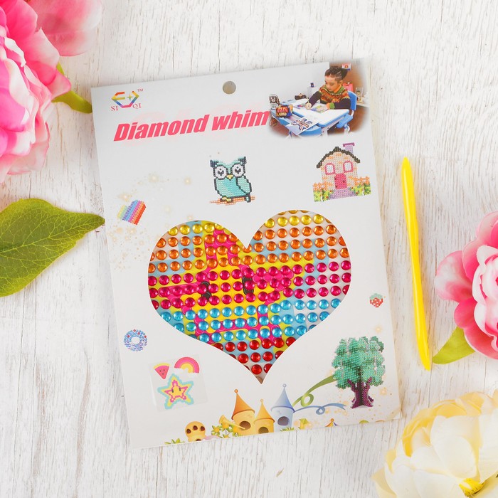 Алмазная мозаика - наклейка "Звезда"