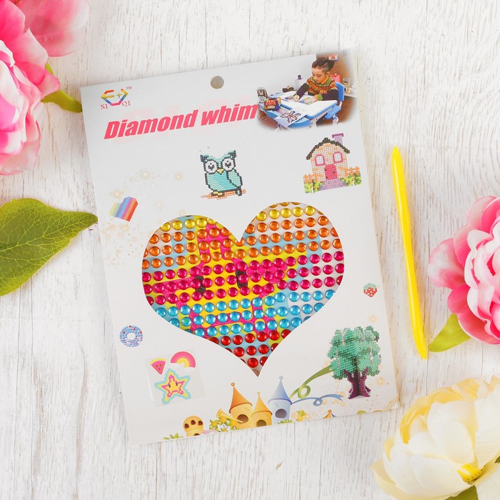 Алмазная мозаика - наклейка "Звезда"