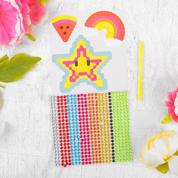 Алмазная мозаика - наклейка "Звезда"