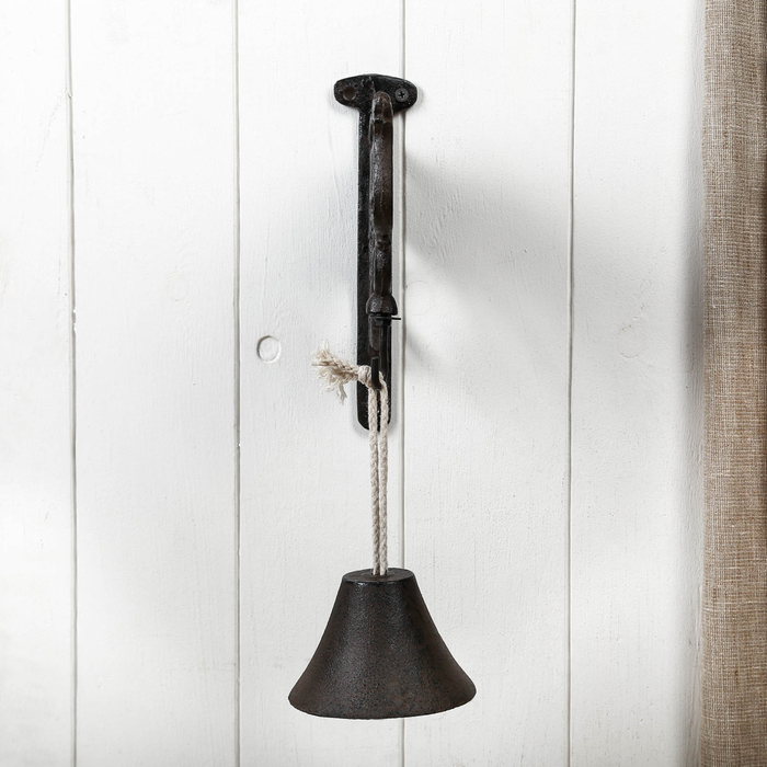 Колокол сувенирный металл "Добро пожаловать" 20,5х19х10 см