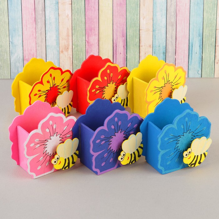 Карандашница &quot;Весёлые пчёлки&quot;, МИКС