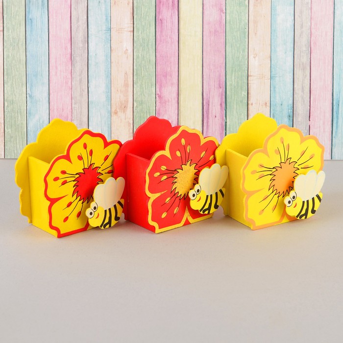 Карандашница "Весёлые пчёлки", МИКС