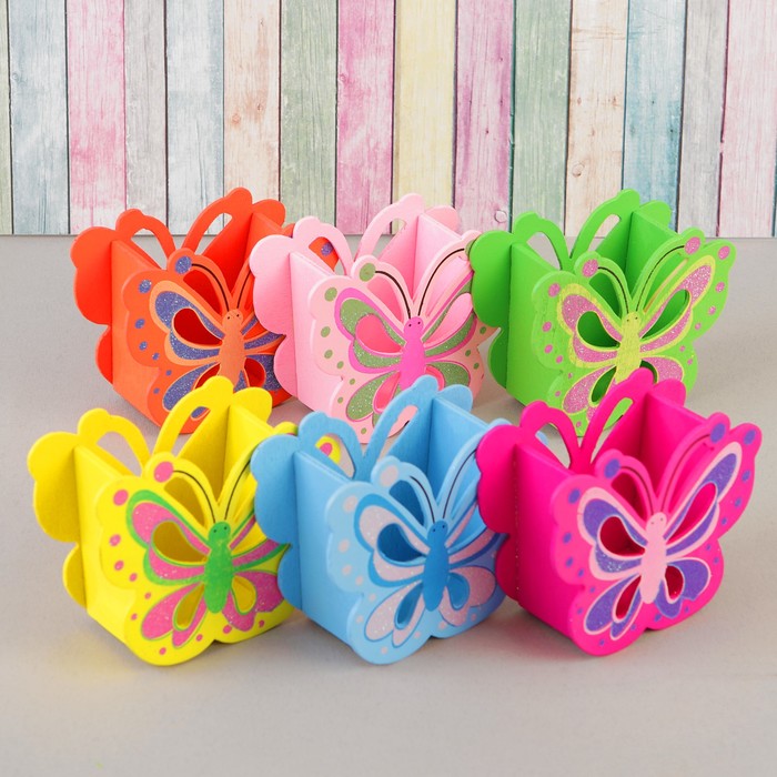 Карандашница "Бабочки", МИКС