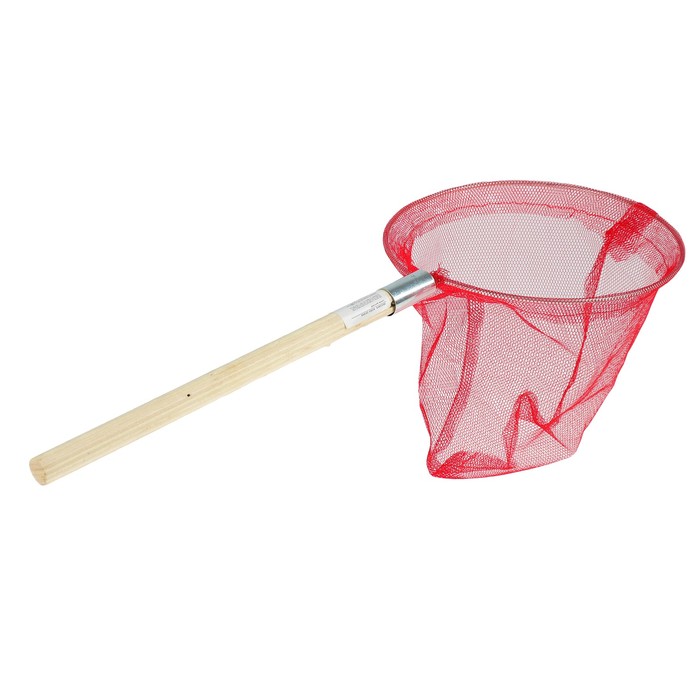 Сачок детский деревянная ручка 30 см. диаметр 19 см