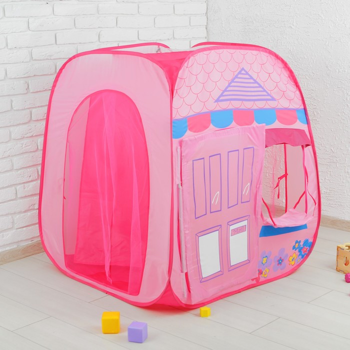 Палатка детская игровая "Розовый домик"