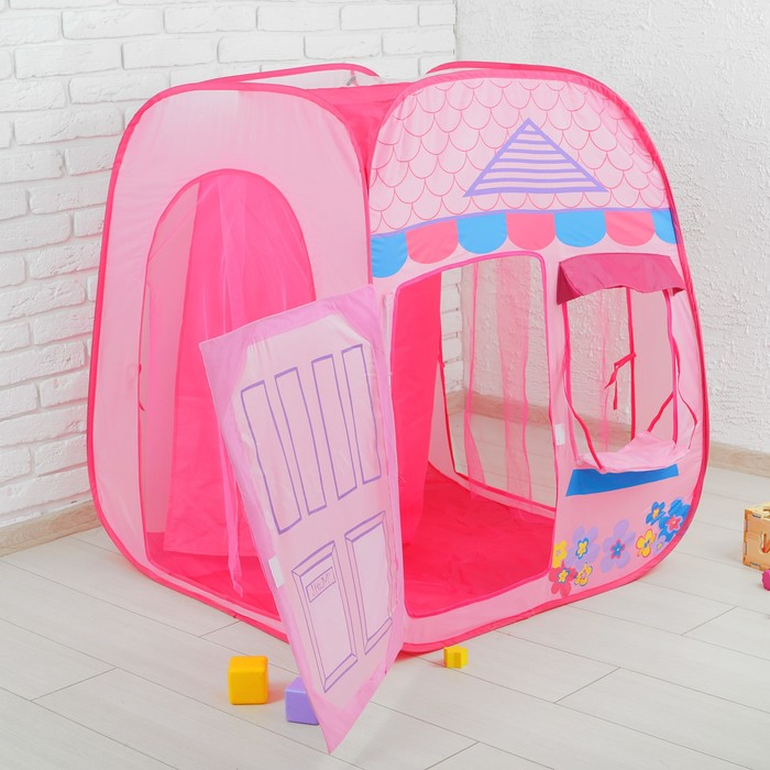 Палатка детская игровая "Розовый домик"