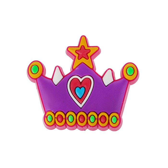 Ручка-кнопка детская KID 002, "Корона", резиновая