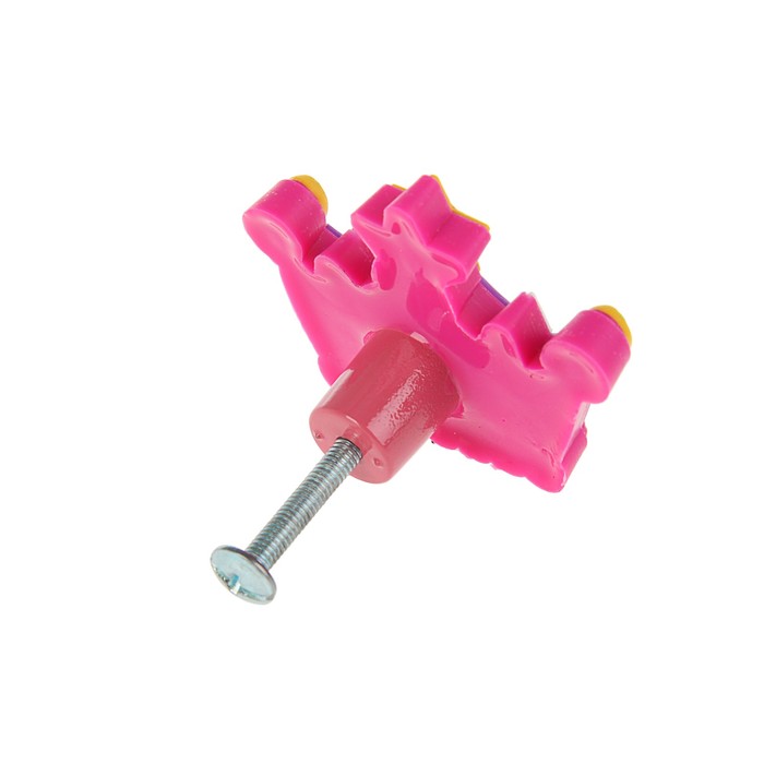 Ручка-кнопка детская KID 002, "Корона", резиновая