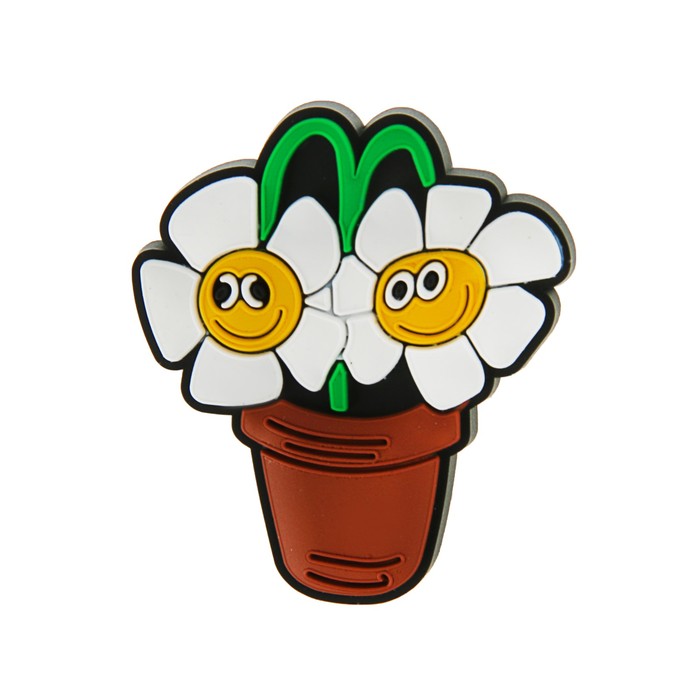 Ручка-кнопка детская KID 003, "Ромашка", резиновая