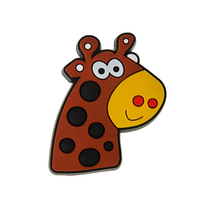 Ручка-кнопка детская KID 005, "Жираф", резиновая