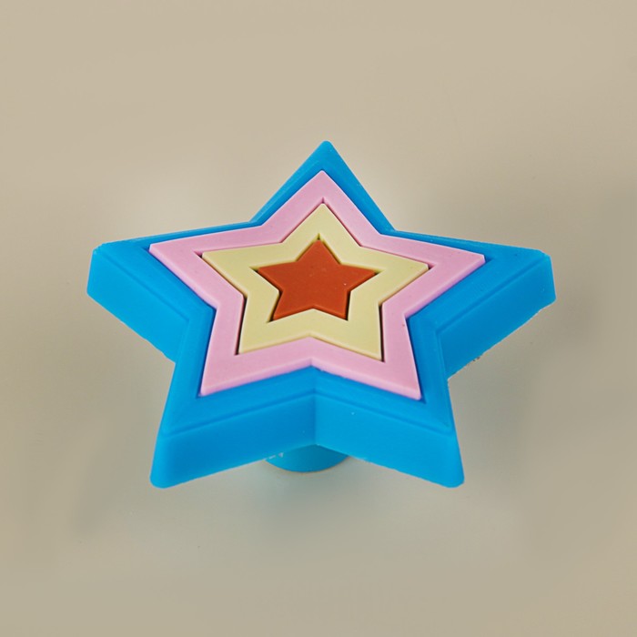Ручка-кнопка детская KID 007, "Звездочка 1", резиновая