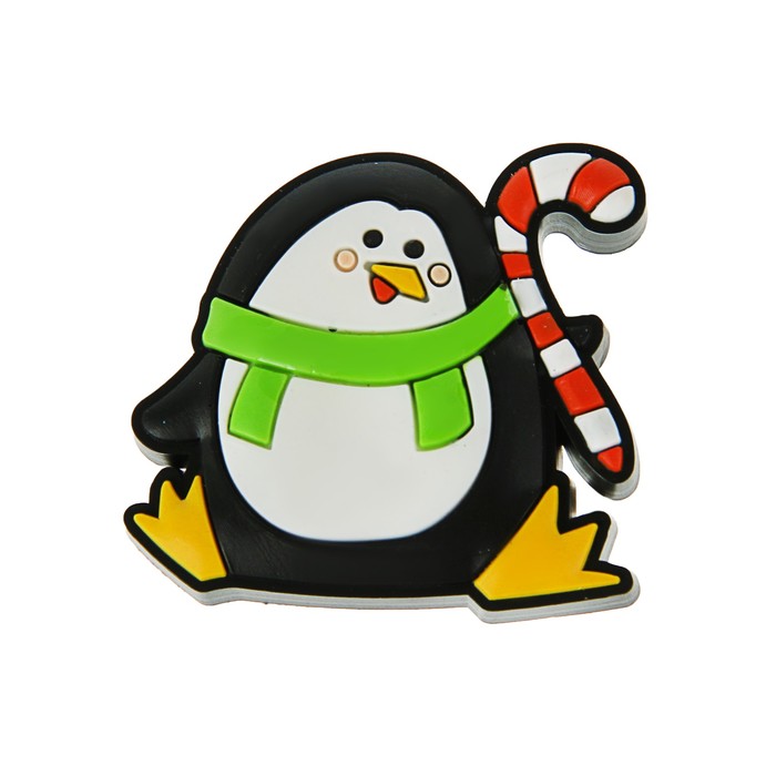 Ручка-кнопка детская KID 008, "Пингвиненок", резиновая