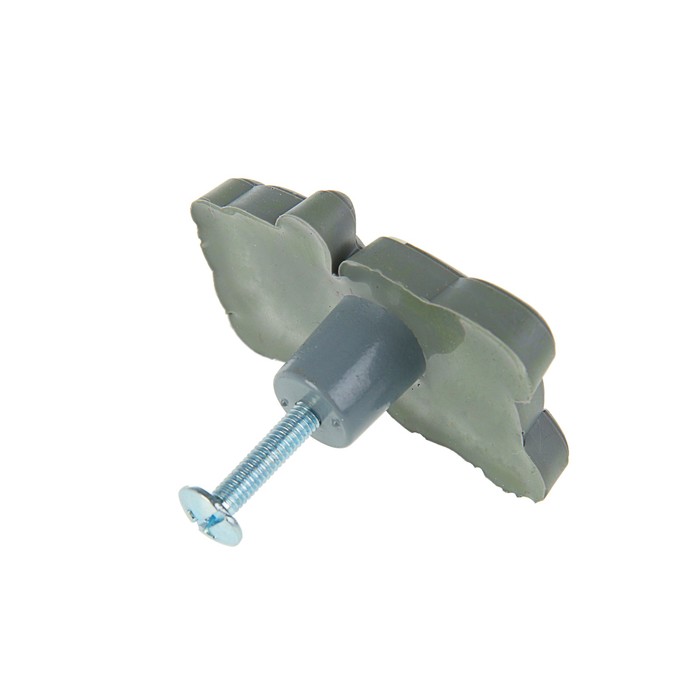 Ручка-кнопка детская KID 010, "Котенок", резиновая