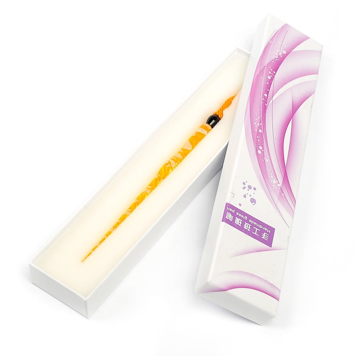 Ручка стеклянная для каллиграфии МИКС в подарочной коробке