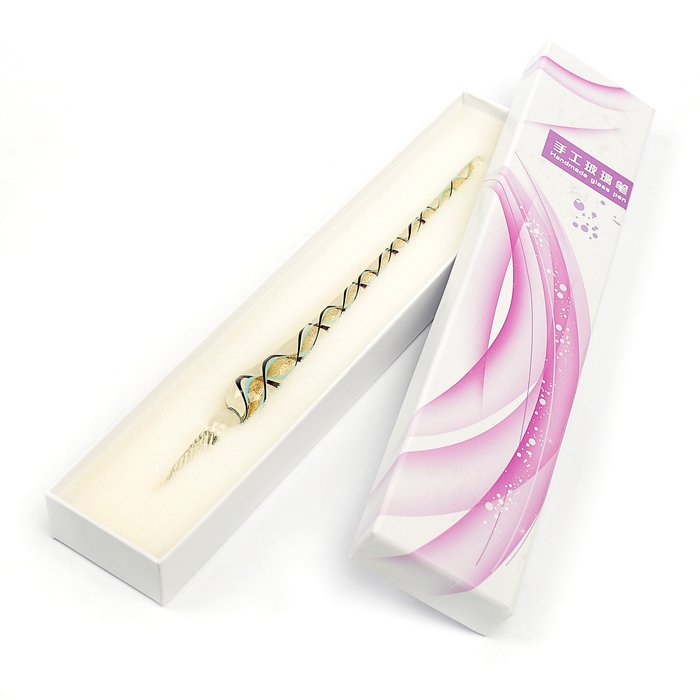 Ручка стеклянная для каллиграфии МИКС в подарочной коробке