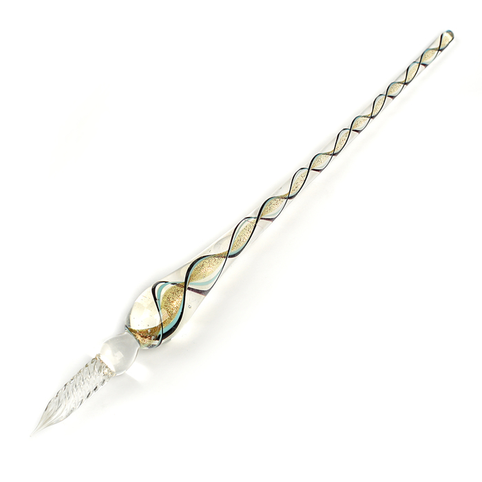 Ручка стеклянная для каллиграфии МИКС в подарочной коробке