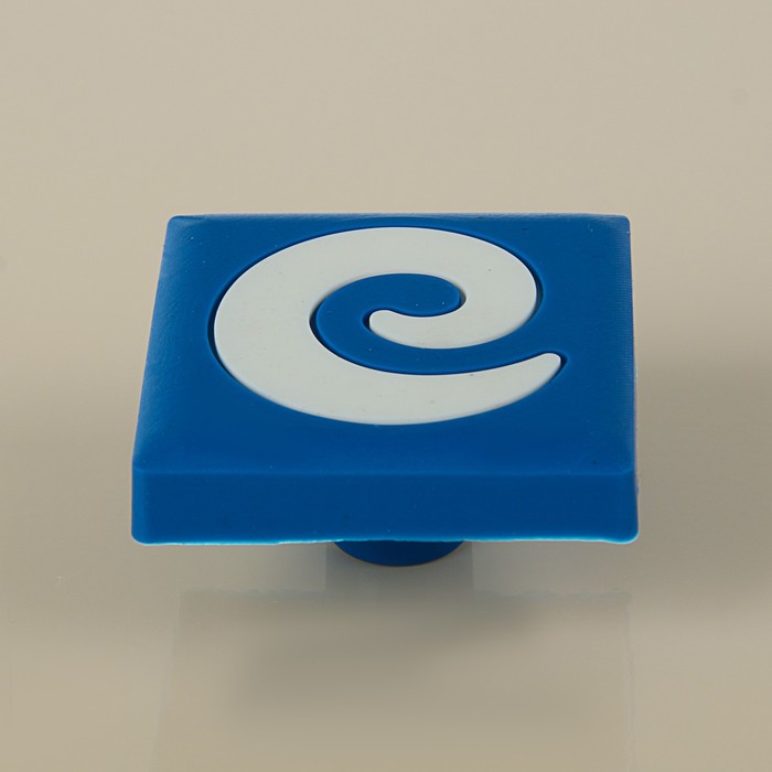 Ручка-кнопка детская KID 027, "Буква Е", резиновая