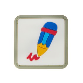 

Ручка кнопка детская KID 028, "Карандашик", резиновая