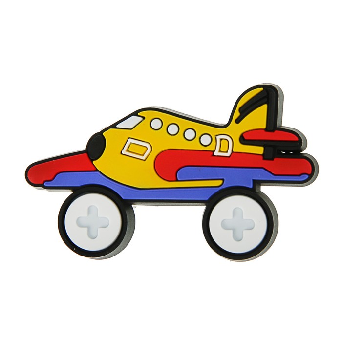 Ручка-кнопка детская KID 035, "Самолетик", резиновая