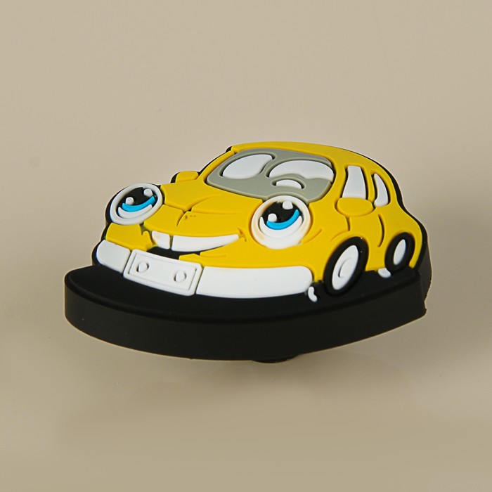 Ручка-кнопка детская KID 040, "Машинка", резиновая