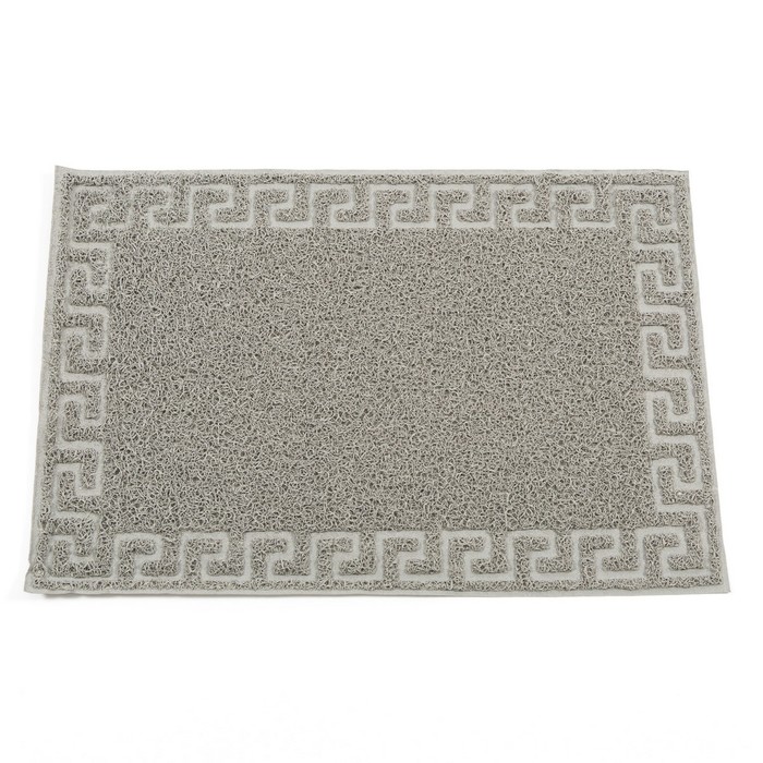 Коврик "Spongy" Меандр 40х60 см, цвет серый