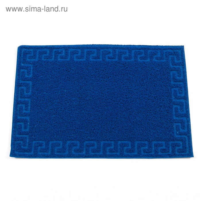 Коврик Spongy Меандр 50х80 см, цвет синий коврик soft 50х80 см цвет синий