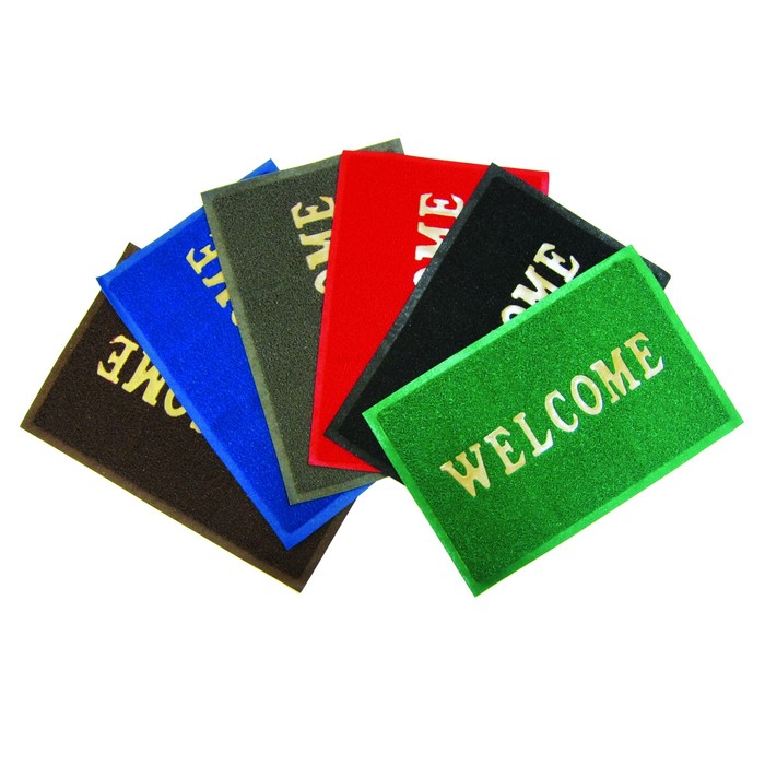 Коврик "Spongy" Welcome 40х60 см, цвет серый