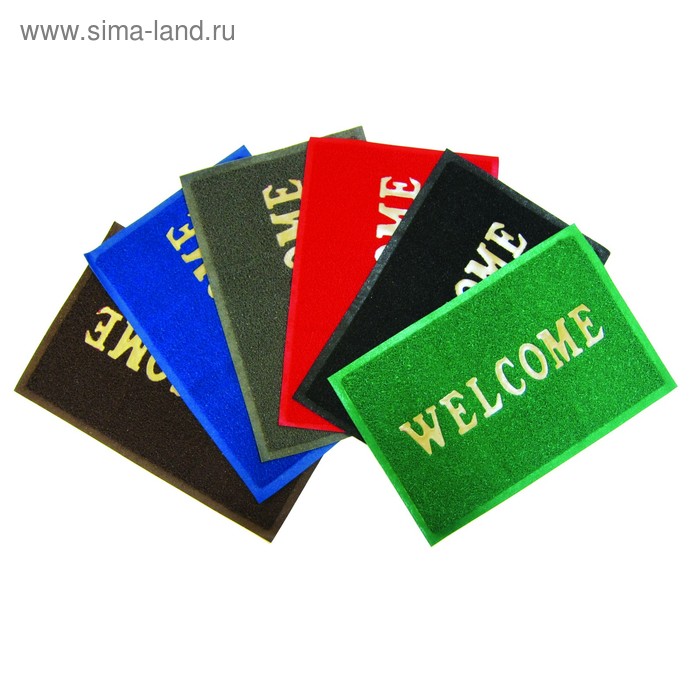 фото Коврик "spongy" welcome 40х60 см, цвет зеленый sunstep