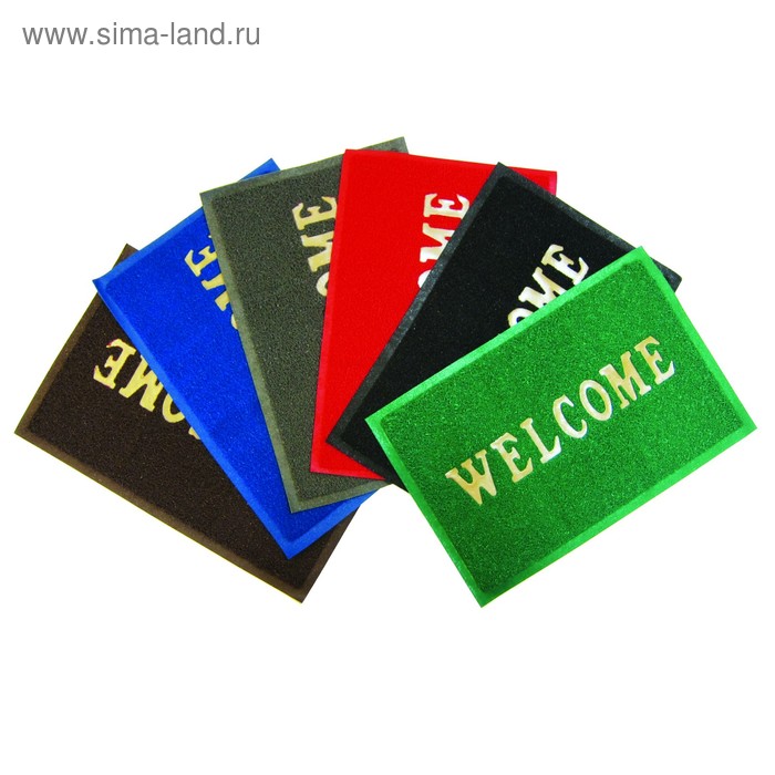 фото Коврик "spongy" welcome 50х80 см, цвет черный sunstep