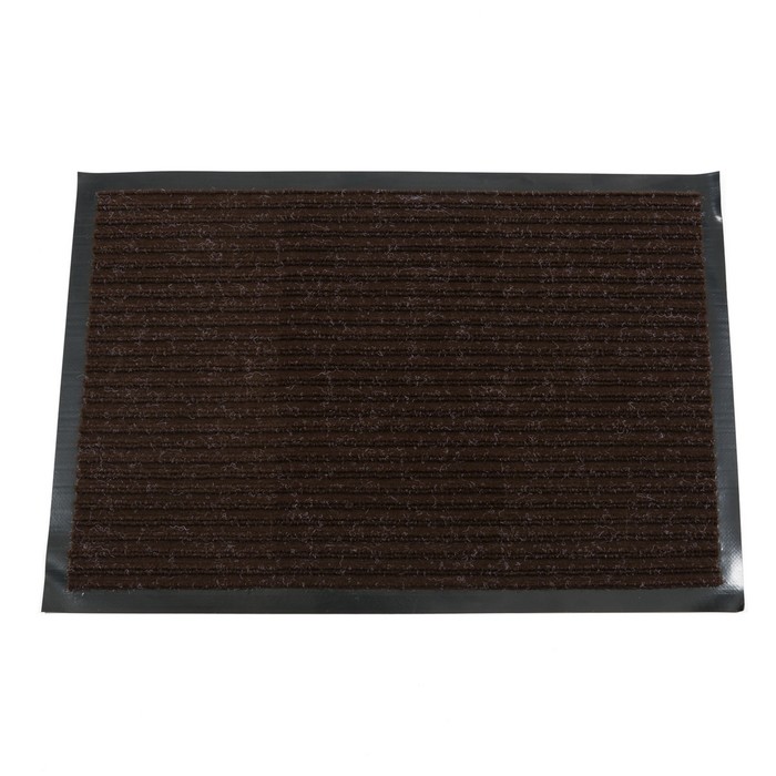 Коврик влаговпитывающий "Ребристый" 120х250 см, цвет коричневый