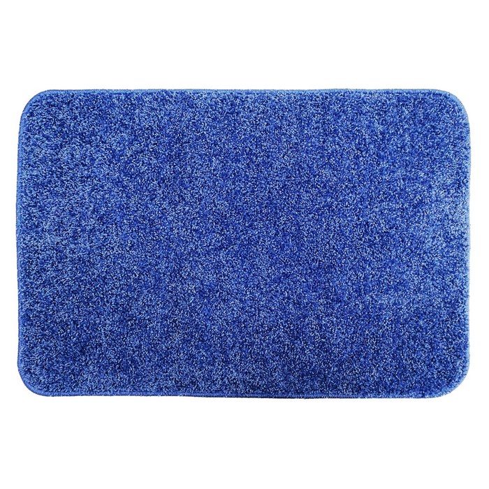 Коврик ворсовый "Каролина" 60х80 см, цвет синий
