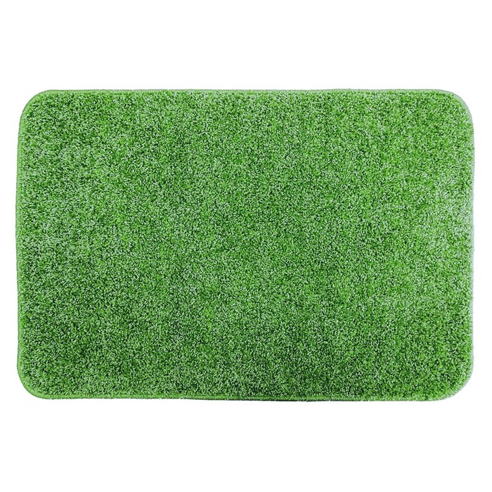 Коврик ворсовый "Каролина" 60х80 см, цвет зеленый