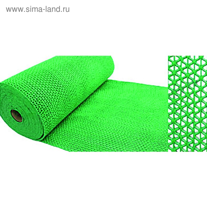 Коврик-дорожка противоскользящий Zig-Zag 5мм 0,9х12 м, цвет зеленый коврик против скольжения zig zag 5мм 0 9м голубой