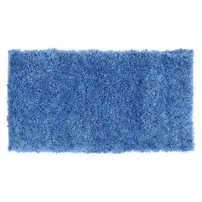Коврик домашний 100 х 200 см, цвет ворс 4 см, цвет синий