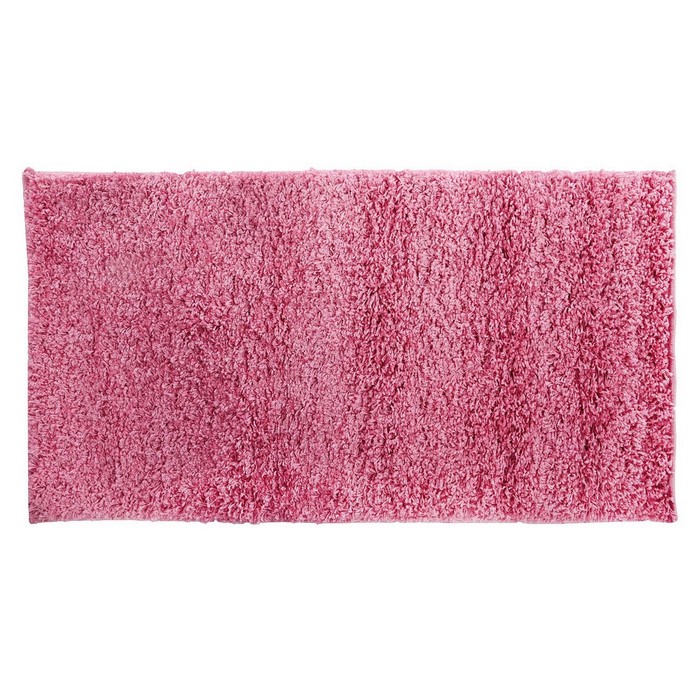 Коврик домашний 140 х 200 см, цвет ворс 4 см, цвет розовый