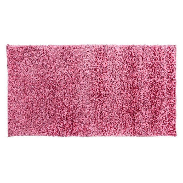 Коврик домашний 160 х 230 см, цвет ворс 4 см, цвет розовый