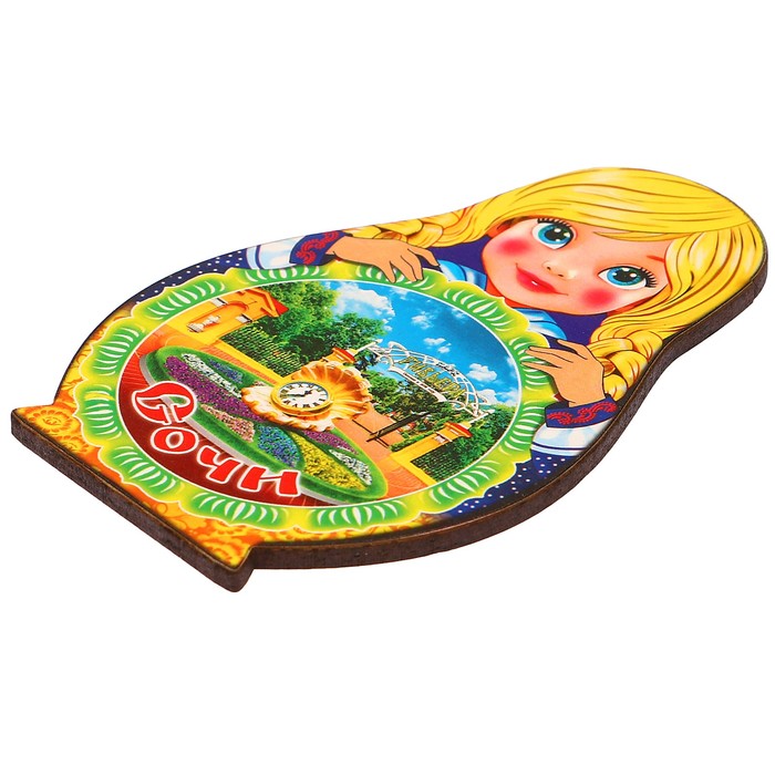 Магнит Матрёшка "Сочи -2", 9,5х6,5см