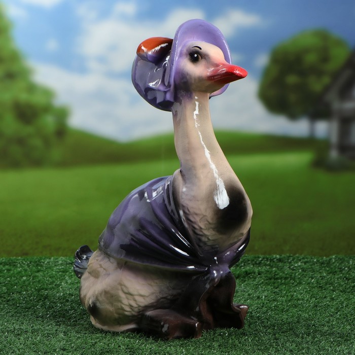 Сувенир-садовый  "Гусыня" микс