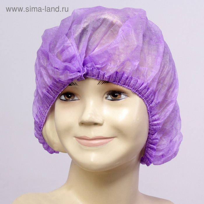 

Медицинская шапочка Шарлотта Elegreen, фиолетовая, 10 г/м2