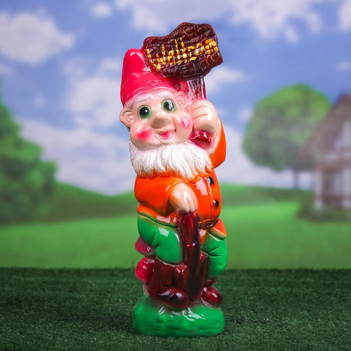 Сувенир-садовый "Гном Вэлком"