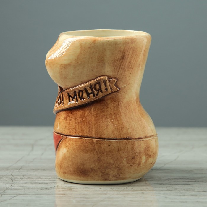 Кружка для пива 0,4 л, "Торс", шамот