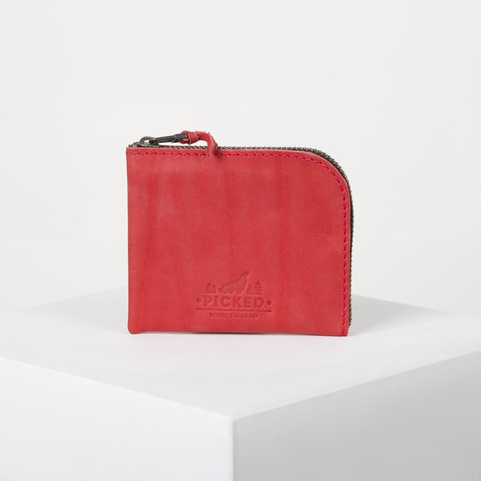 Кошелёк женский Picked Vintage, отдел на молнии, цвет красный