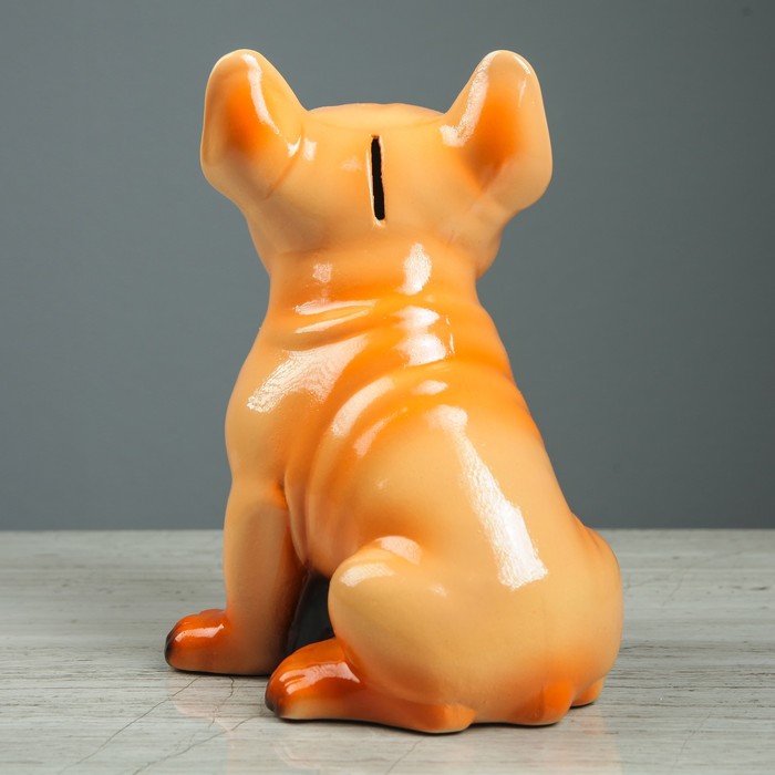 Копилка "Собака Хаммер" бежевый, глянец