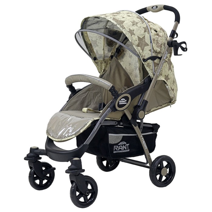 Коляска прогулочная JAZZ "Звёзды", цвет бежевый