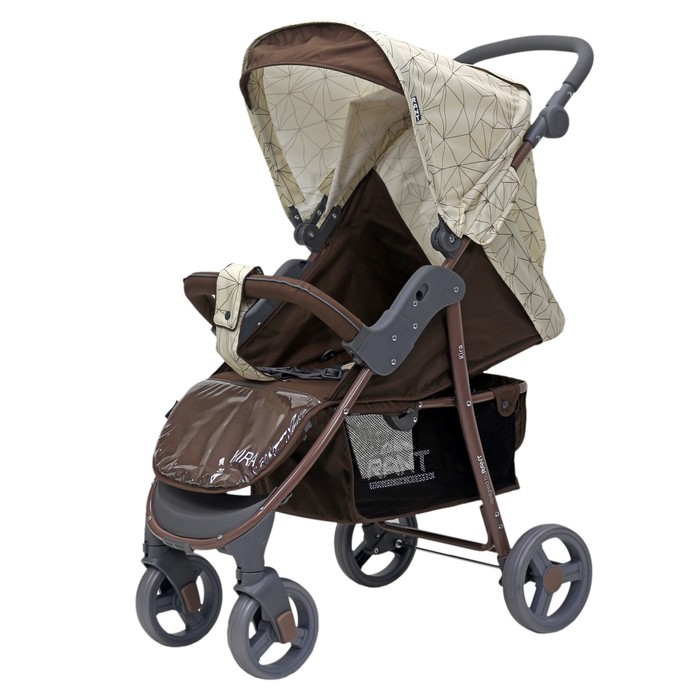 Коляска прогулочная KIRA Plus Crystal, цвет бежевый