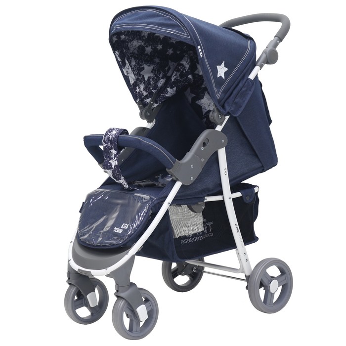 Коляска прогулочная KIRA Plus jeans, цвет синий